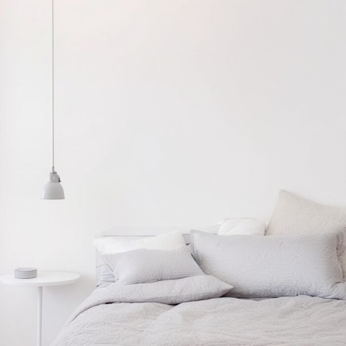 Komplet poszewek na kołdrę lnianą - w prążki