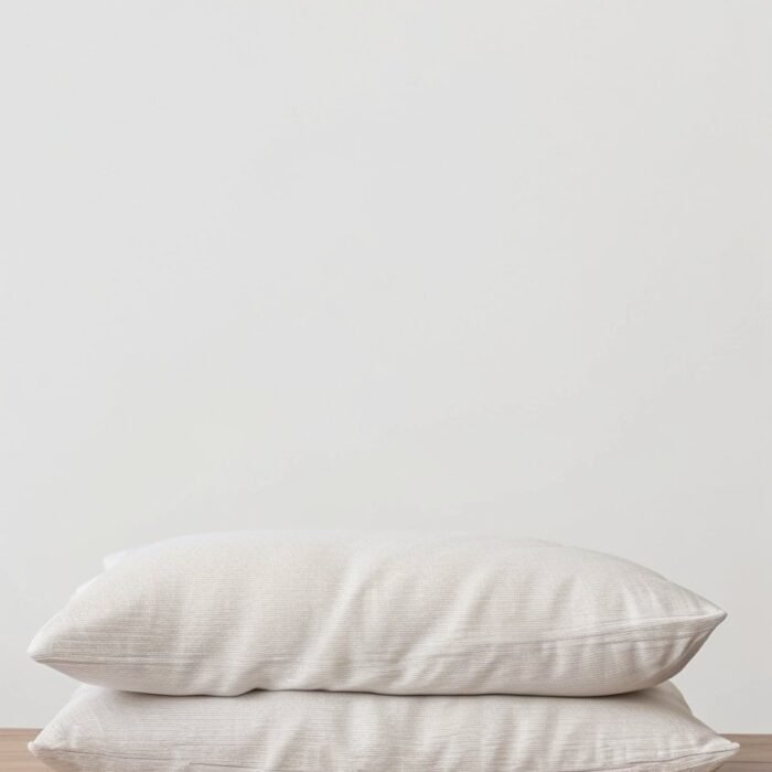 Zestaw 2 lnianych poszewek na poduszki – w prążki