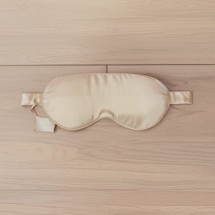 Jedwabna maska na oczy - naturalna