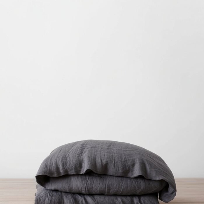 Poszewka na kołdrę lnianą - Łupek