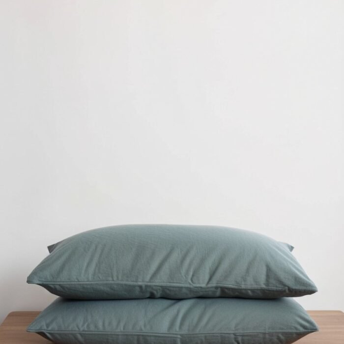 Zestaw 2 lnianych poszewek na poduszki – Bluestone