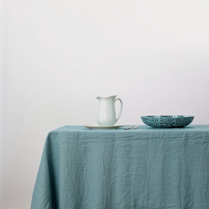 Obrus lniany - Bluestone