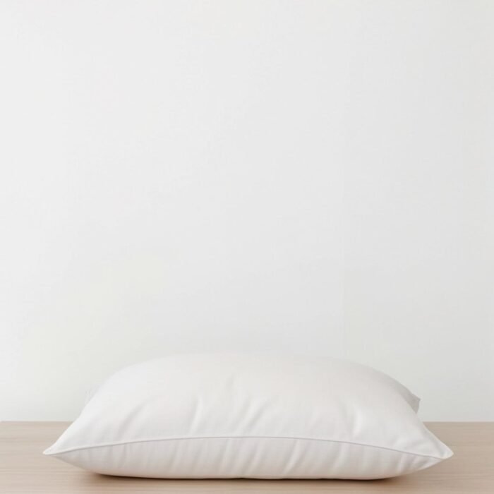 Poszewka na poduszkę z jedwabiu lnianego z klapką – biała
