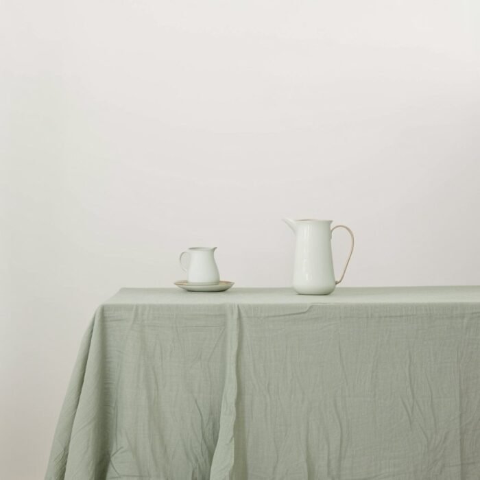 Obrus lniany - Szałwia