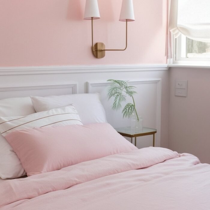 Edycja sypialni – róż i paski cedrowe