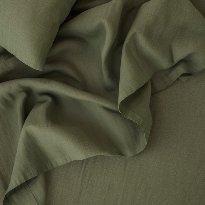 Lniane prześcieradło z obramowaniem - Las