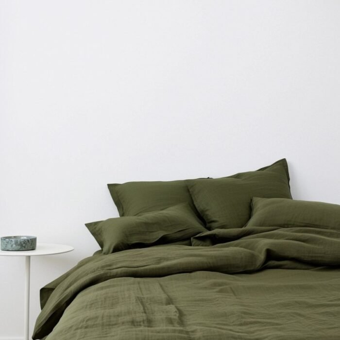 Komplet poszewek na kołdrę lnianą - Las