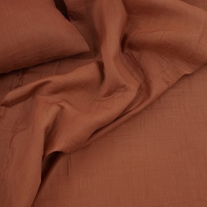 Lniane prześcieradło z obramowaniem - Sienna