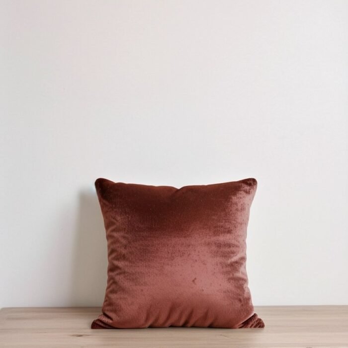 Poszewka na poduszkę Talik Velvet Square w kolorze kasztanowym
